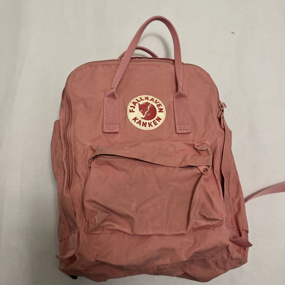 FJALLRAVEN KANKEN Girls Backpack Pink Adjustable Strap Top Handle Outdoor 23510